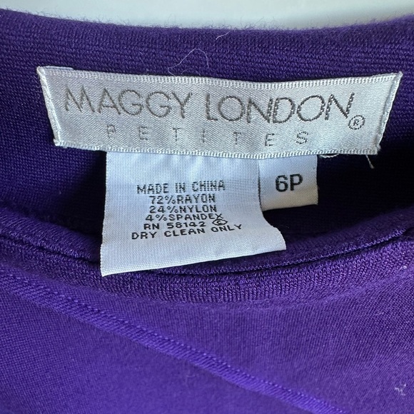 Maggy London Petite Purple Pin Tuck Dress Size 6P
Fitted - Picture 4 of 5